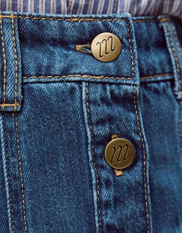 Monsoon Tamsin Button Denim Midi Skirt