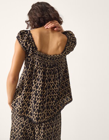 Monsoon Arti Print Button Top