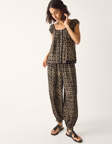 Monsoon Arti Print Button Top