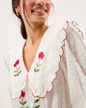 Monsoon Talia Tulip Scallop Collar Top