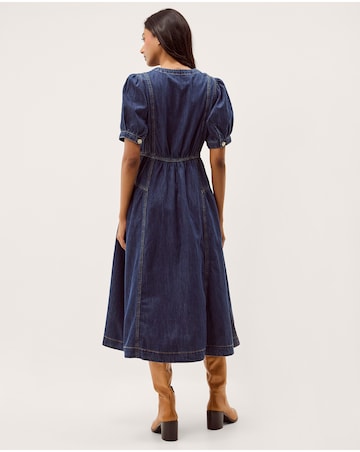 Monsoon Eliza Puff Denim Midi Dress