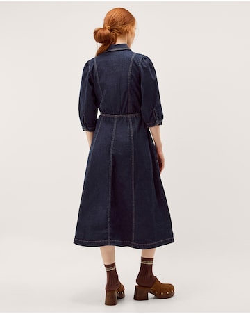 Monsoon Erin Zip Denim Midi Dress
