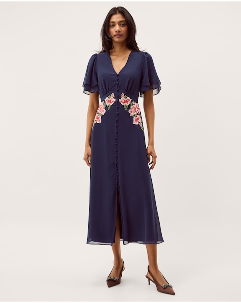 Monsoon Coraline Floral Midi Dress