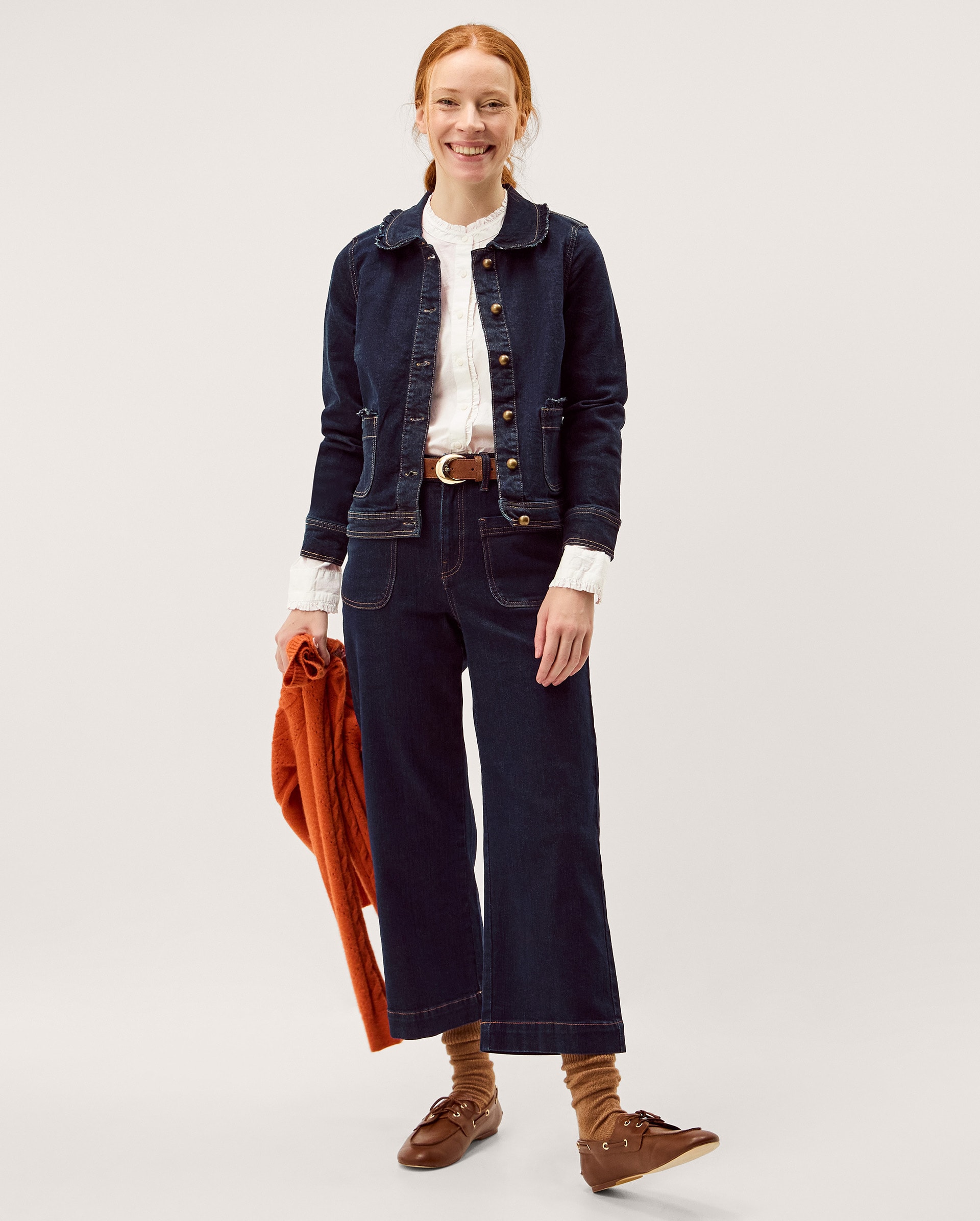 Monsoon Sadie Frill Denim Jacket