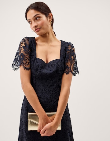 Monsoon Harper Square Neck Midi Dress