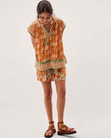 Monsoon Carris Floral Scallop Trim Top