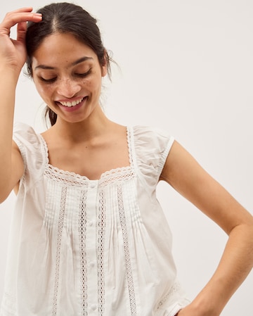 Monsoon Olivia Lace Trim Top