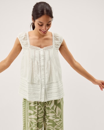 Monsoon Olivia Lace Trim Top