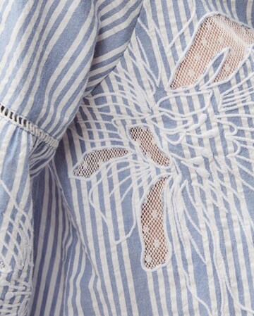 Monsoon Maia Embroidered Stripe Blouse