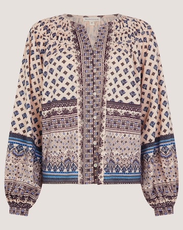 Monsoon Hern Print Jersey Blouse