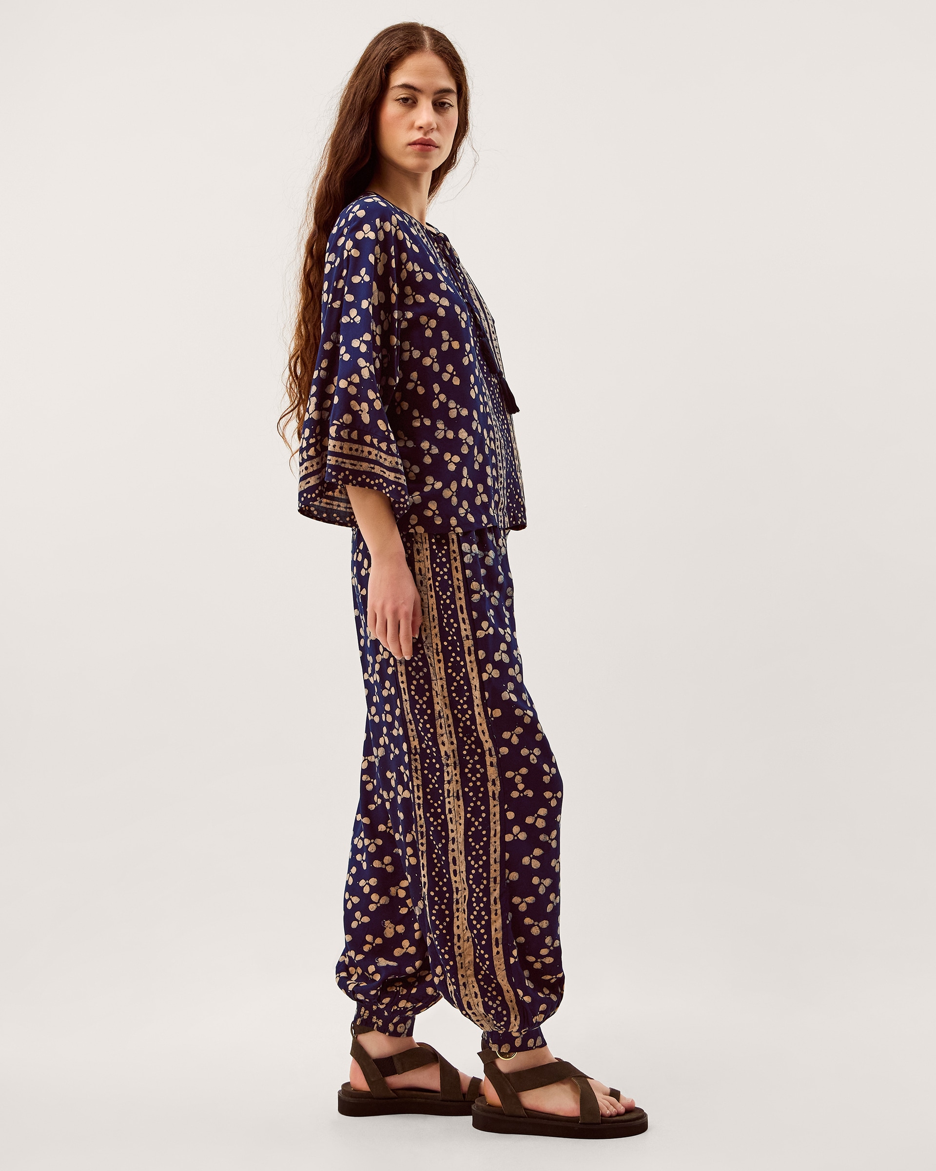 Monsoon Clover Print Harem Trousers