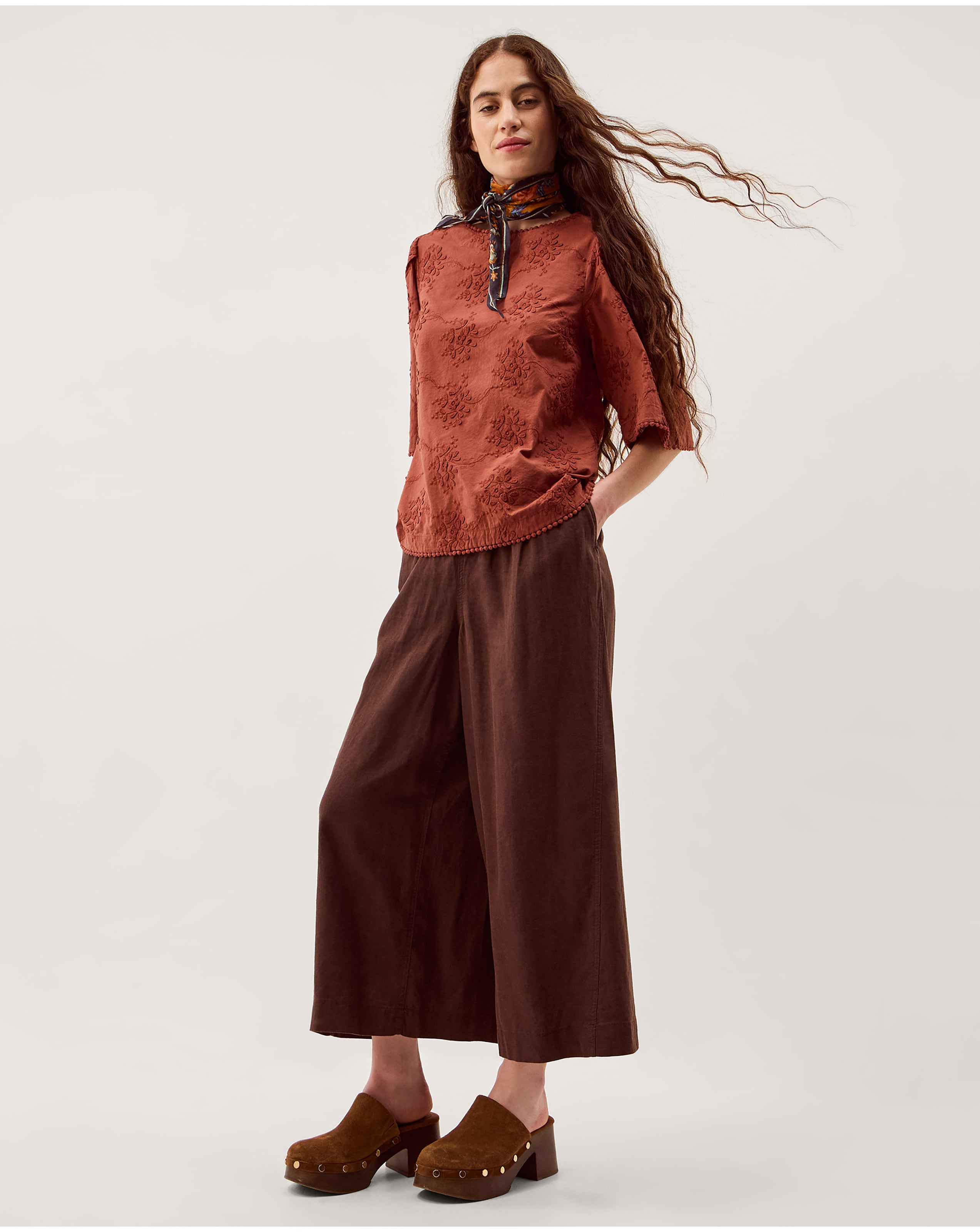 Monsoon Harika Floral Embroidered Top