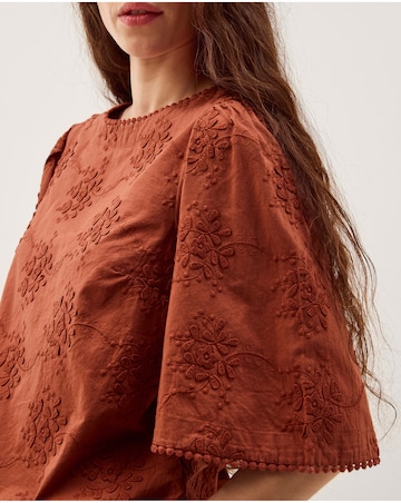 Monsoon Harika Floral Embroidered Top