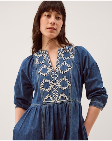 Monsoon Betty Denim Midi Dress