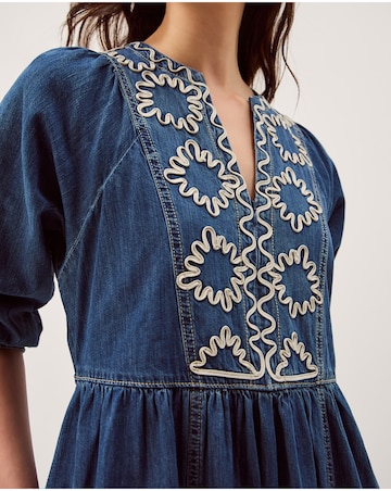 Monsoon Betty Denim Midi Dress