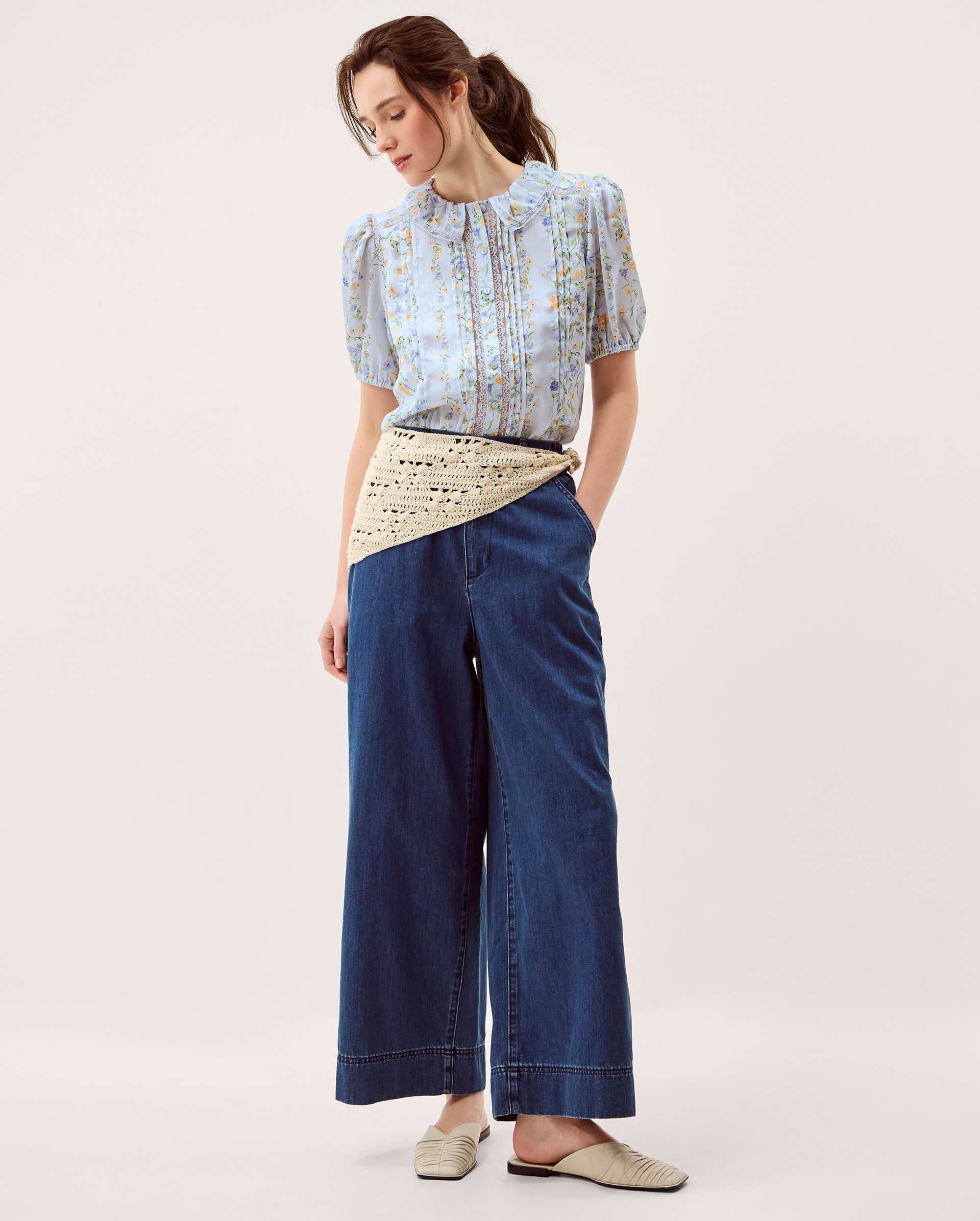 New In - Monsoon Naomi Floral Lace Blouse