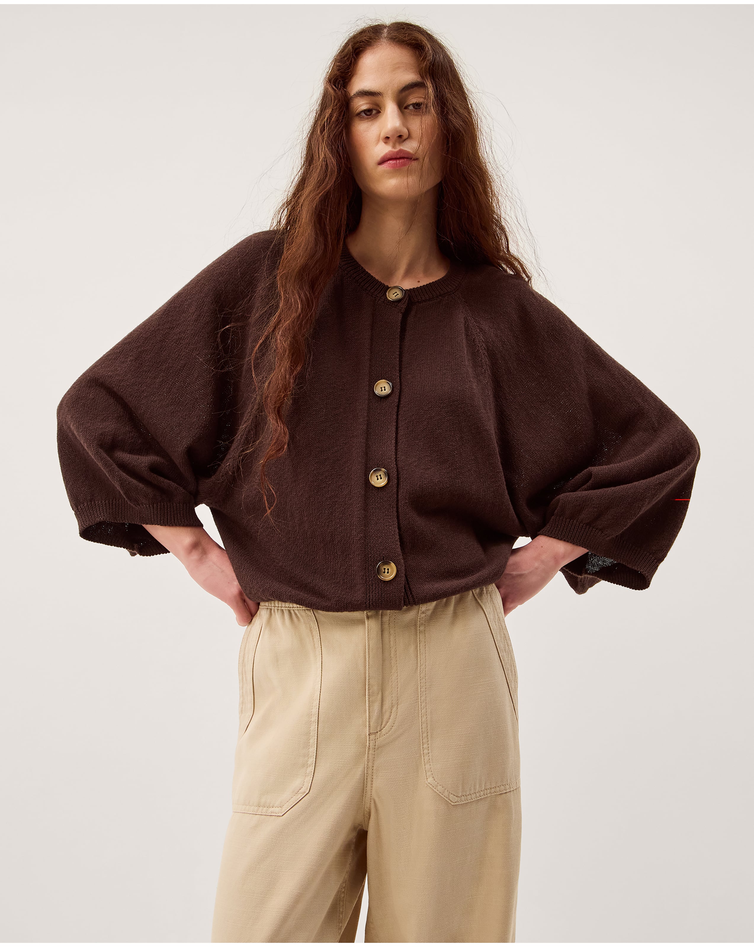 Monsoon Caryn Cotton Blend Cardigan