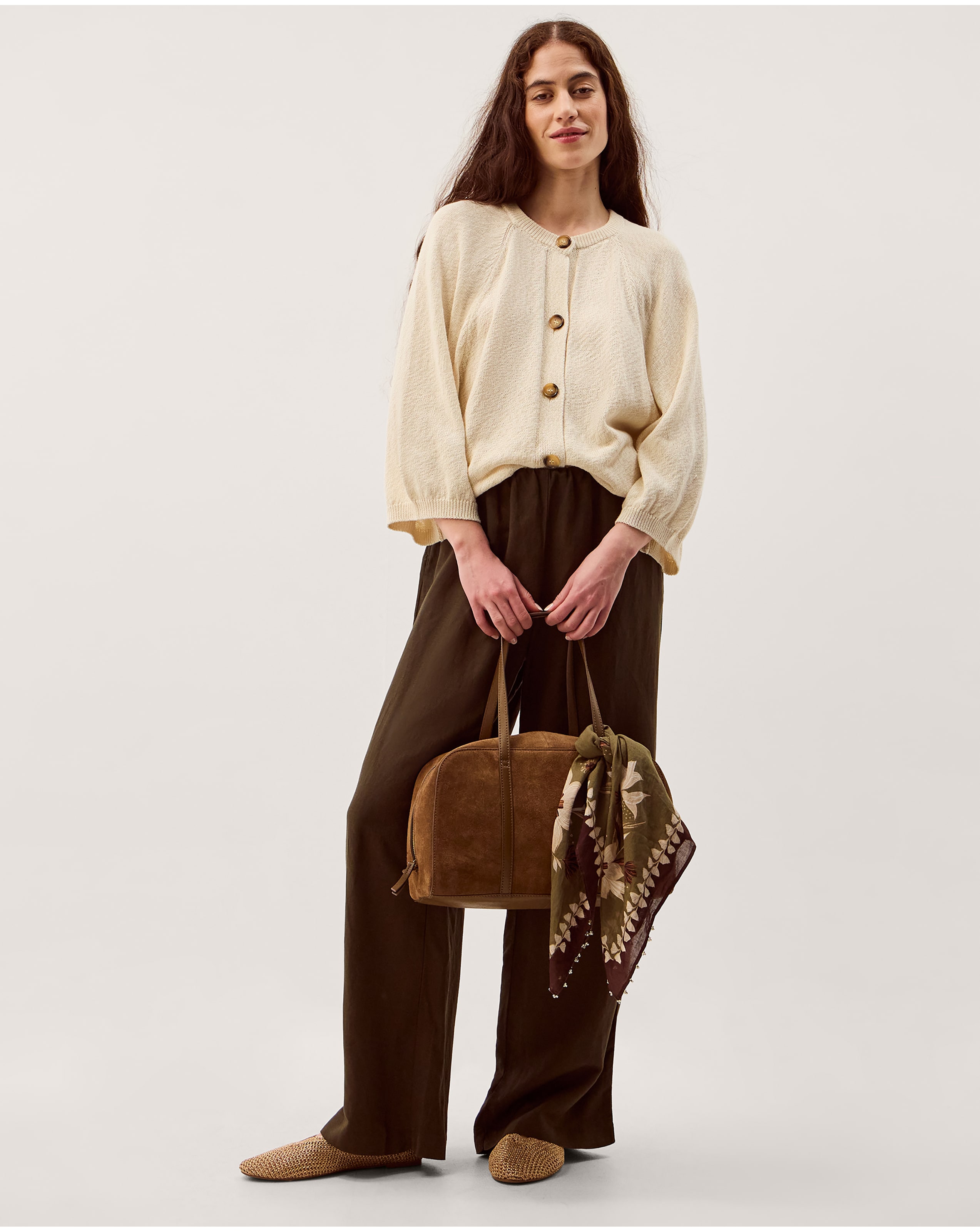 Monsoon Caryn Cotton Blend Cardigan