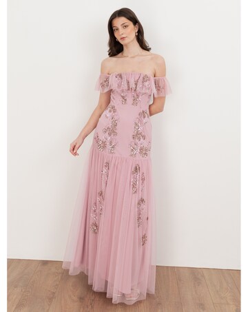 Maya Deluxe Embellished  Dress