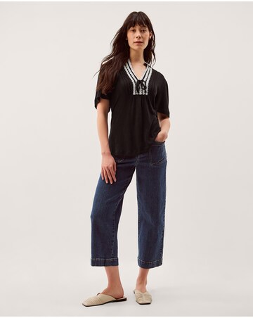 Monsoon Lucia Lace Linen Blend T-Shirt