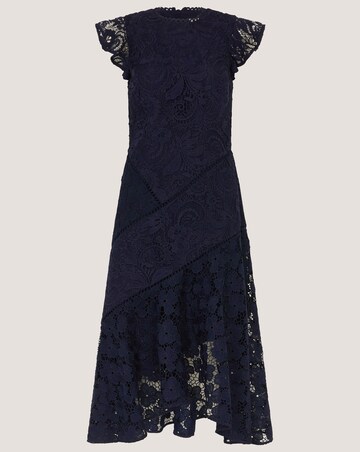 Monsoon Gina Floral Lace Midi Dress