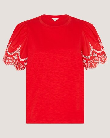 Monsoon Bree Broderie Jersey T-Shirt