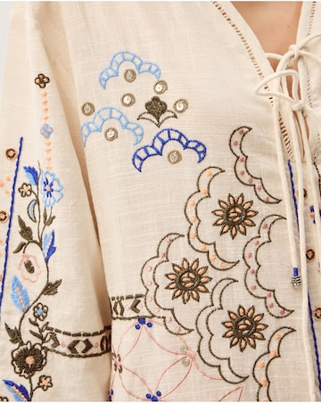 Monsoon Julie Embroidered Midi Kaftan