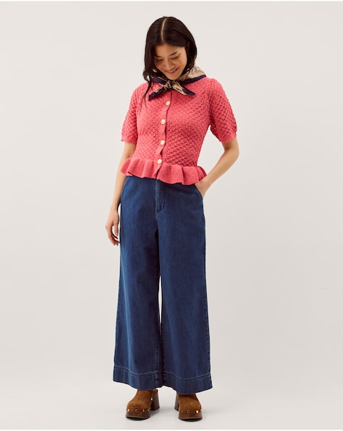 Monsoon Shea Short Sleeve Cardigan