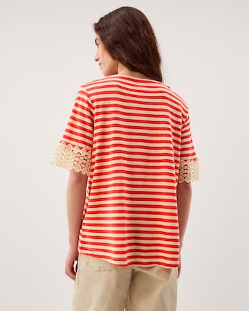 Monsoon Sasha Stripe Linen Blend T-Shirt