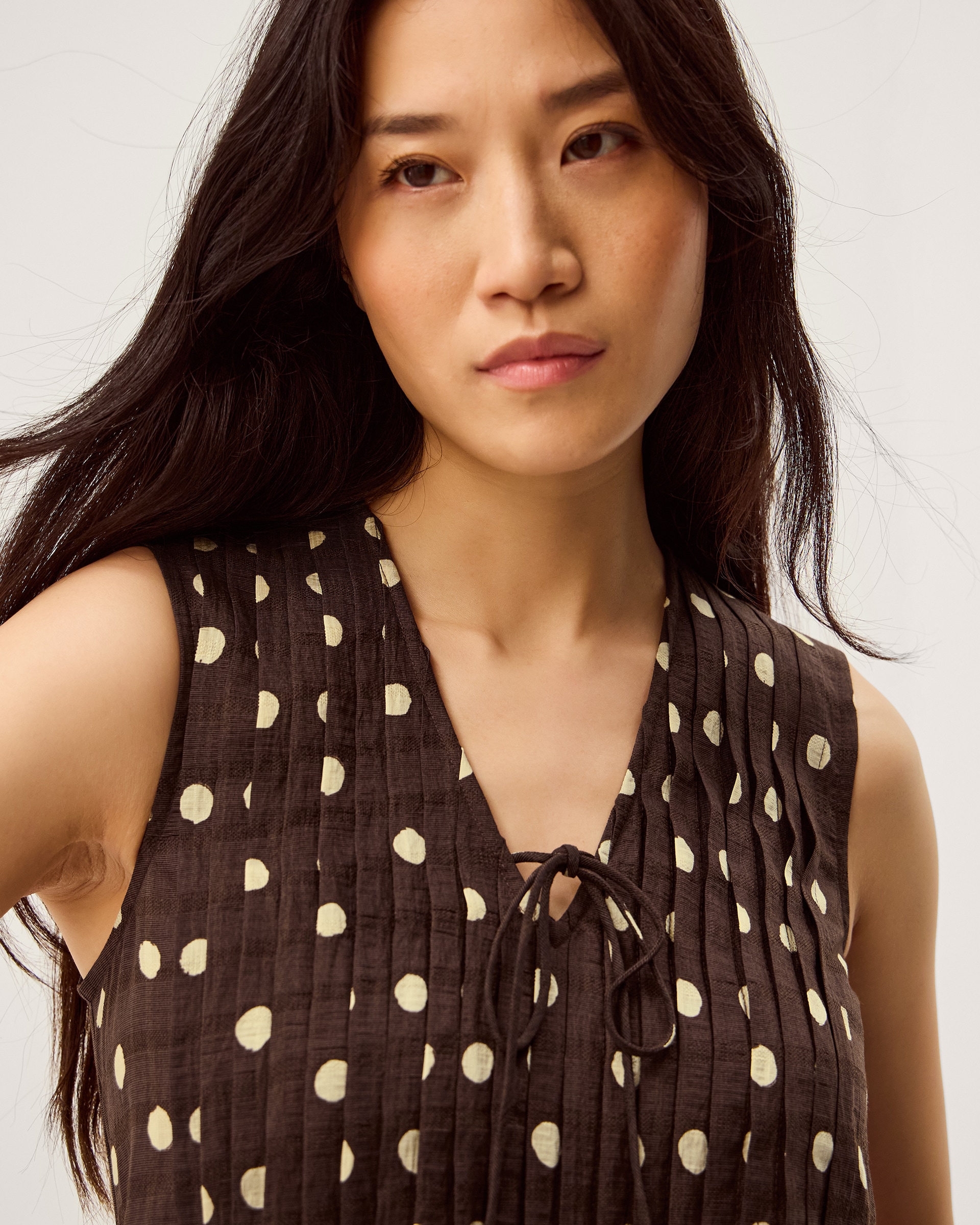 Monsoon Paris Sleeveless Polka Dot Top