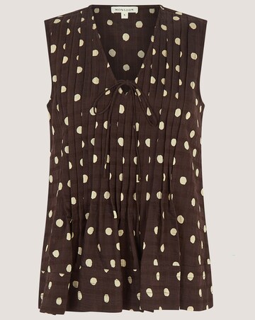 Monsoon Paris Sleeveless Polka Dot Top