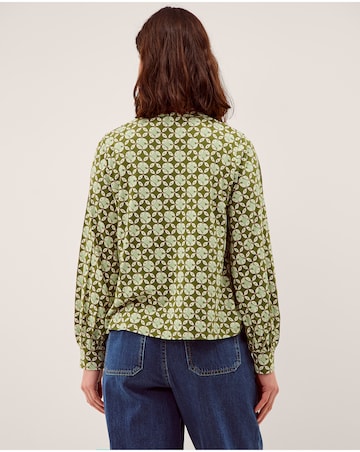 Monsoon Kalani Geometric Jersey Blouse