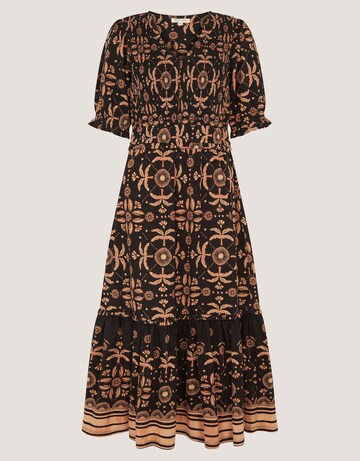 Monsoon Thalia Print Jersey Midi Dress