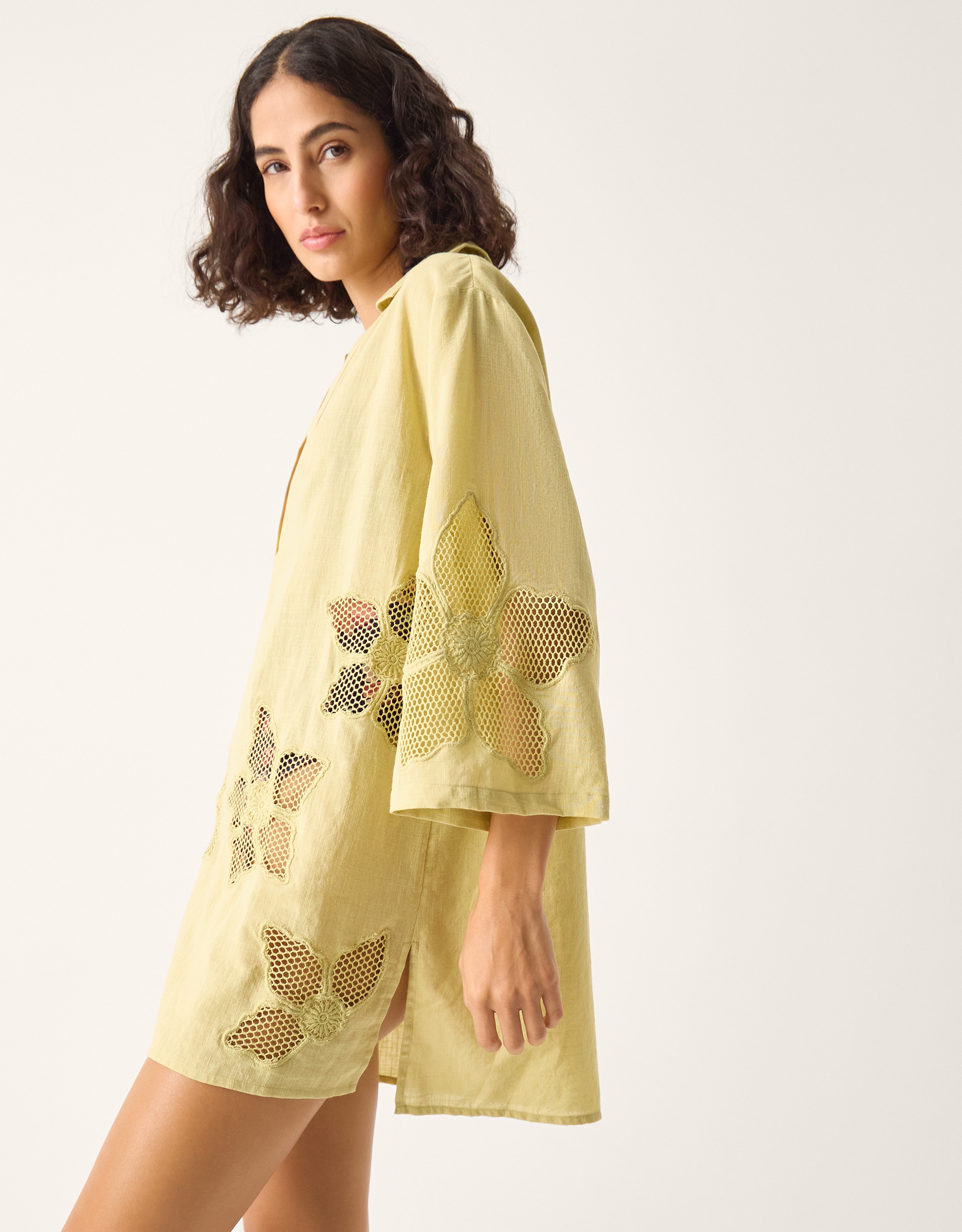 Monsoon Joanna Cutwork Beach Shirt