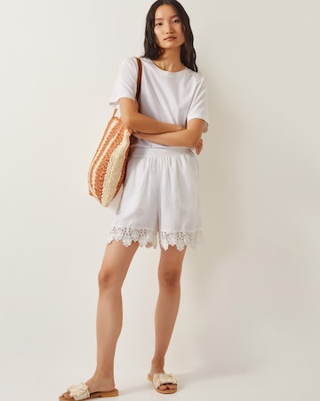 Monsoon Lara Floral Embroidered Shorts
