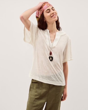 Monsoon Logan Linen T-Shirt