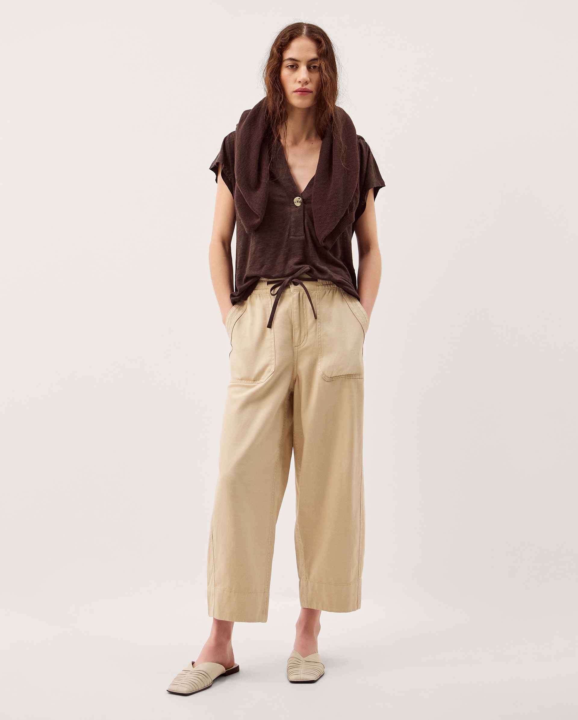 New In - Monsoon Lucy Linen T-Shirt