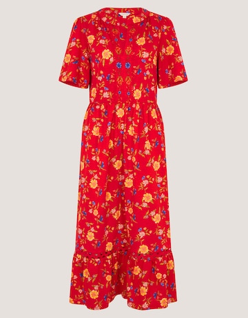 Monsoon Libby Floral Jersey Midi Dress