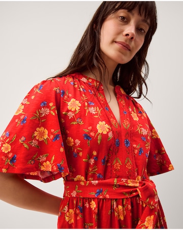 Monsoon Libby Floral Jersey Midi Dress