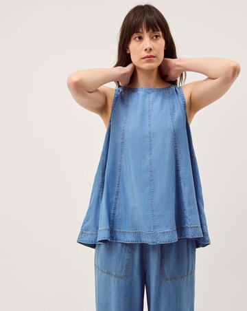 Monsoon Daria Swing Chambray Tank Top