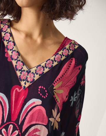 Monsoon Abbie Floral Print Kaftan