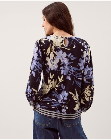 Monsoon Nicolette Floral Linen Blend Top