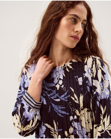 Monsoon Nicolette Floral Linen Blend Top