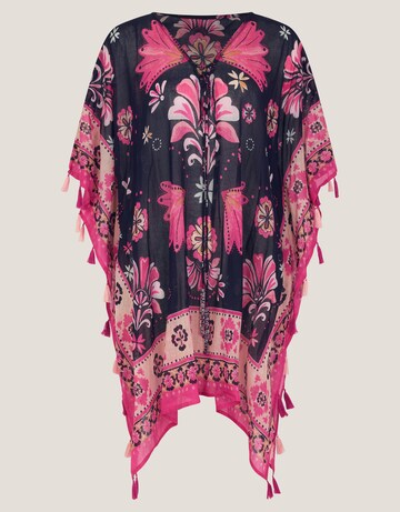 Monsoon Abbie Floral Print Mini Kaftan