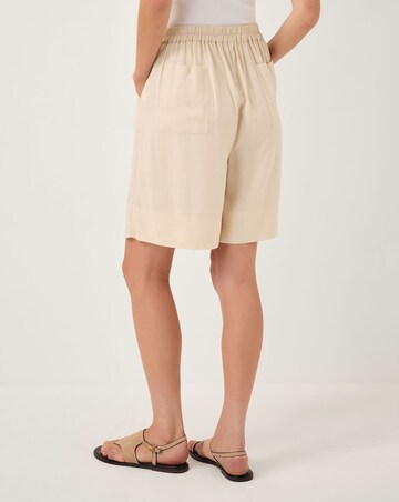 Monsoon Lucy Linen Blend Longline Shorts