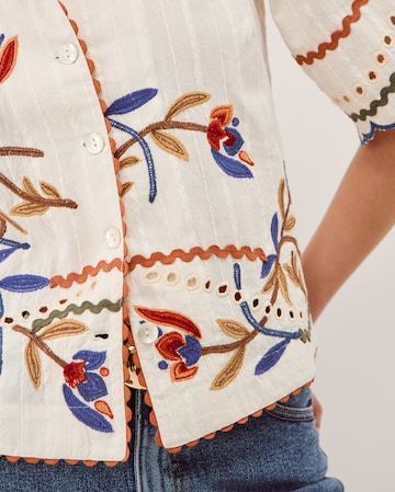 Monsoon Polly Floral Embroidered Shirt