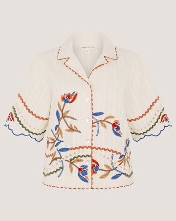 Monsoon Polly Floral Embroidered Shirt