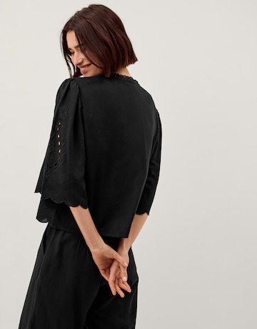 Monsoon Cindy Embroidered Tie Front Top