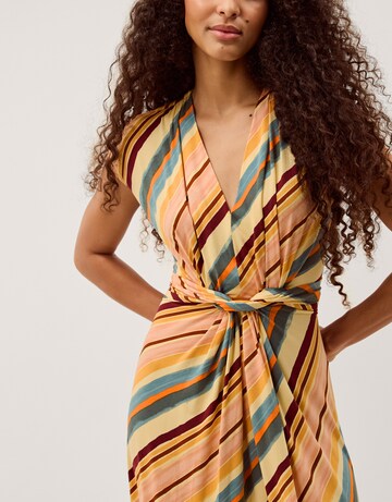 Monsoon Tola Stripe Jersey Midi Dress