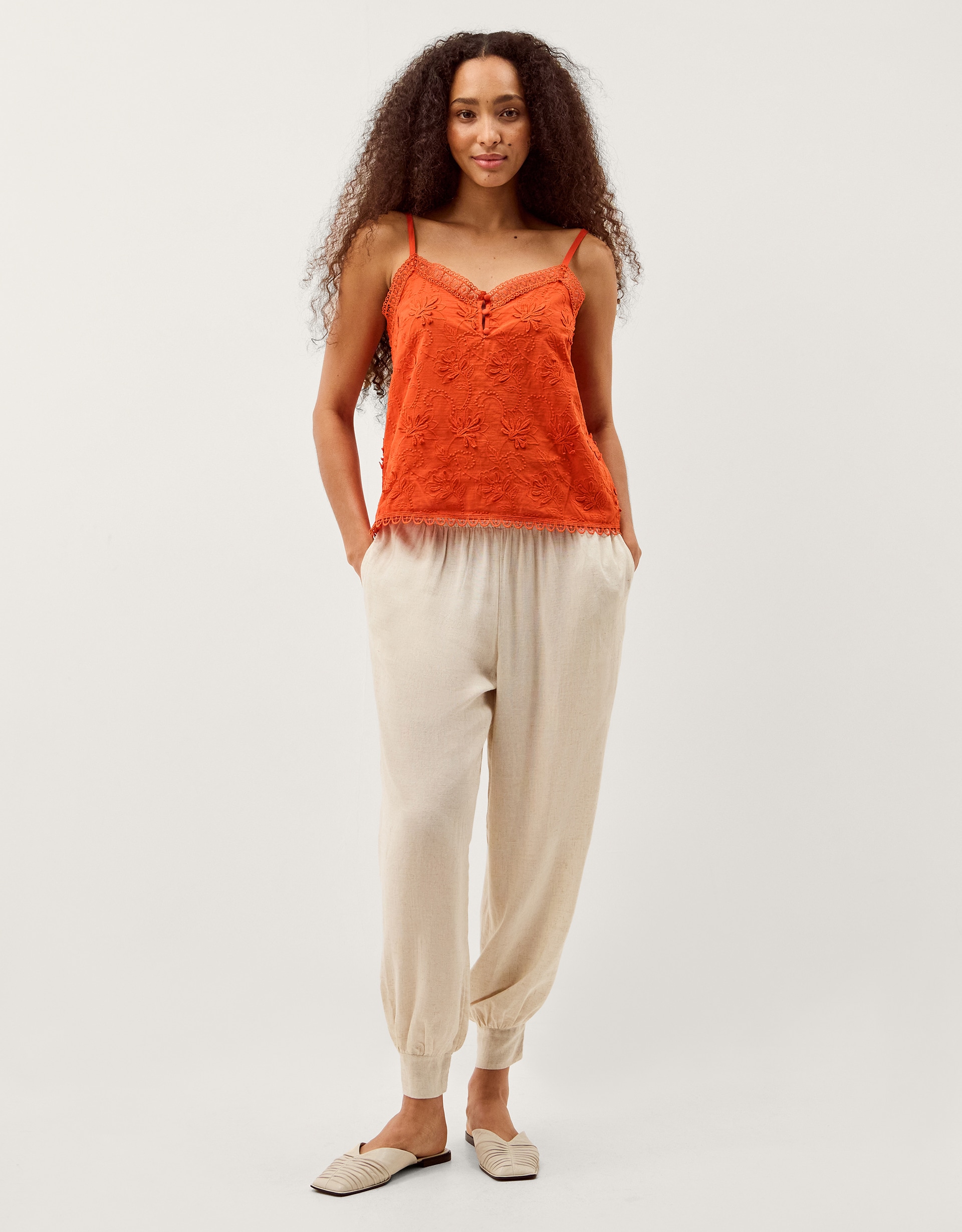 New In - Monsoon Rosie Embroidered Cami Top